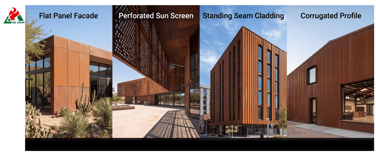 Corten cladding wall supplier